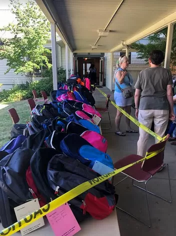 We were able to fill and distribute 500 backpacks in 2019.